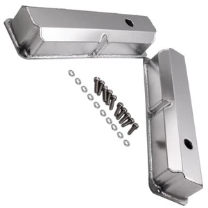 Fabricated Aluminum Valve Covers 1/4" Billet Rail for Ford FE BBF 390 406 428 - Picture 1 of 12
