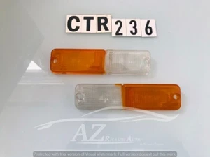 Plastica trasparente Fanalino Anteriore coppia Fiat 127 128 Veralux - Picture 1 of 1