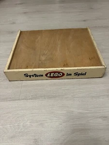LEGO: antyczne duże oryginalne drewniane pudełko z lat 50. puste - pudełko do przechowywania Lego! - Zdjęcie 1 z 18