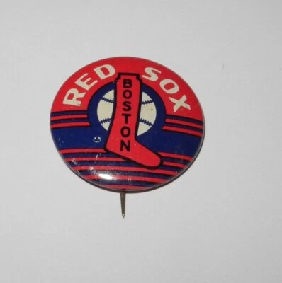 1950 Baseball Boston Red Sox American Nut Chocolate Souvenir Pin Coin Button - Image 1 of 2