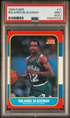 ROLANDO BLACKMAN | 1986-87 Fleer #11 | RC | PSA 9 (OC) Foto 1 de 2