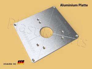 ALU Befestigungsplatte Einlegeplatte Frästisch Bosch POF 1400 ACE 1200 AE Fräse - Bild 1 von 1
