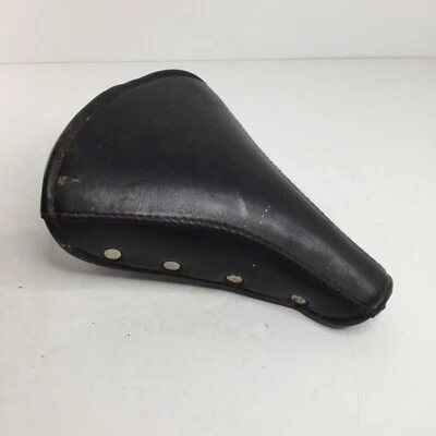 Vintage Bicycle Bike Seat Dual Spring Black  Saddle  - Possibly a Schwinn - READ - Image 1 of 4