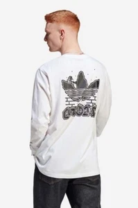 Camiseta Adidas Hombre Fuzi TS Manga Larga, Blanca, Talla M -Muestra de producción - Imagen 1 de 12
