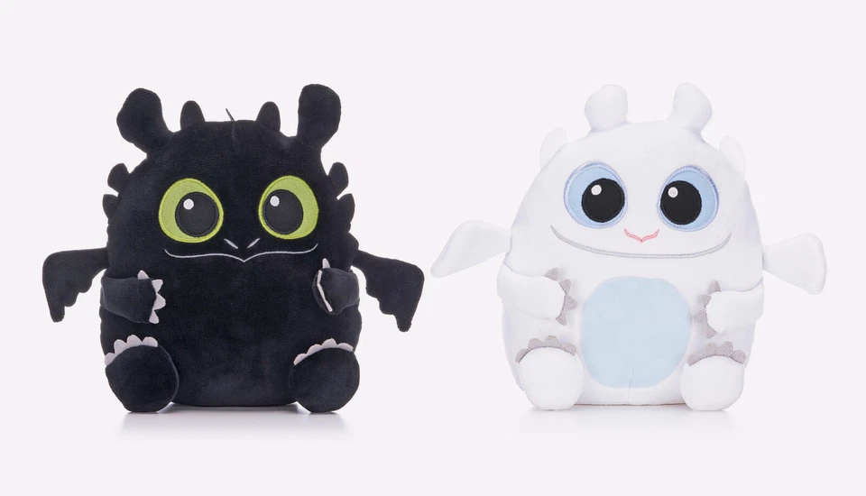 WHITEHOUSE LEISURE Drachenzähmen Squashy Podgies Plüsch Plüschfiguren Kuscheltier Plüschtier 20 cm