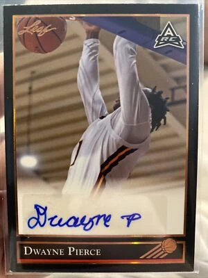 Dwayne Pierce 2021-22 Leaf Memories Rookie Autograph Bronze RC Auto Queens HS 🔥 - Image 1 of 2