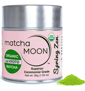 Kyoto Uji Matcha Moon Pure Organic Green Tea Powder Japanese Traditional 30g - Bild 1 von 8