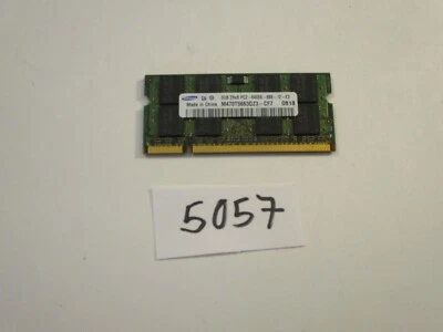 Samsung M470T5663QZ3-CF7 2Gb 800Mhz PC2-6400 DDR2 SODIMM laptop memory RAM (5057 - Image 1 of 2