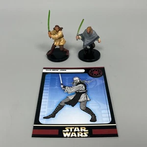 QUI-GON JINN STAR WARS COLLECTABLE MINIATURES GAME REPUBLIC JEDI 40 23/60 - Picture 1 of 2