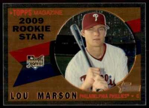2009 Topps Heritage Chrome Lou Marson RC /1960 Phillies #C79 - Picture 1 of 2