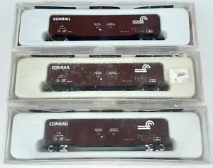 CON-COR CONRAIL 60FT BOX CARS X 3 VERY GOOD RAPIDO COUPLERS BOXED N-SCALE(KF) - Picture 1 of 10