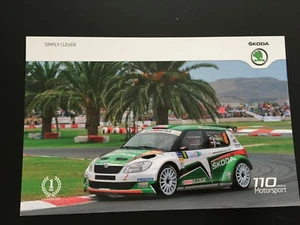CP POSTCARD CARTOLINA SKODA FABIA KOPECKY RALLY ISLAS CANARIAS 2011 RALLYE - Picture 1 of 2