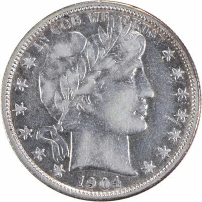 1904 Barber Silver Half Dollar VF Uncertified #306 - Image 1 of 2