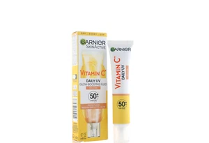 Garnier SkinActive Vitamin C Glow Fluid SPF50+ 40ML - FREE SHIPPING - Picture 1 of 7