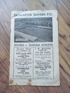 1946/47 Doncaster Rovers (CHAMPIONS) vs Oldham Athletic - Division 3 North - Picture 1 of 6
