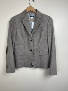 Chaqueta de vestir deportiva Jew Crew para mujer talla 10 lana cachemir 3 bolsillos - Imagen 1 de 18