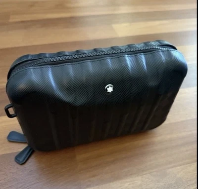 Montblanc Exteme 3.0 Zipper Pouch Clutch Black Molded Hybrid Hard Soft Shell - Image 1 of 4