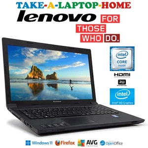 Lenovo 15.6" Windows11 Laptop Big 1Tb Terabyte Storage WiFi DVD/CD USB Webcam HD - Picture 1 of 9