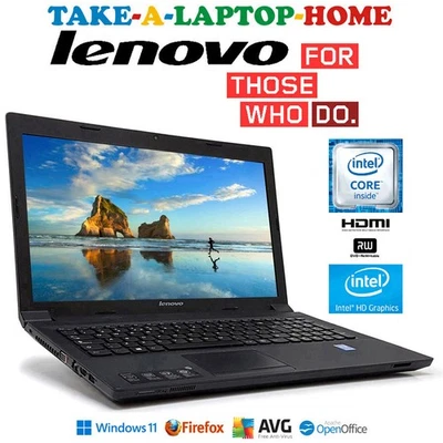 Lenovo 15.6" Windows11 Laptop Big 1Tb Terabyte Storage WiFi DVD/CD USB Webcam HD - Image 1 of 4