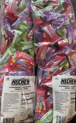 Hi-Chew Bulk 380+ piezas 4,41 libras fresa, mango, manzana verde, uva alta masticabilidad Foto 1 de 4