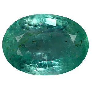 1.32 ct Oval Cut (8.68 x 6.18 mm) Colombia Green Emerald Natural Gemstone - Picture 1 of 1