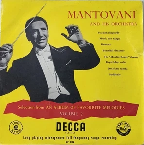 An Album of Favourite Melodies Vol.2, Mantovani & His Orchestra 10” Vinyl Record - Bild 1 von 2