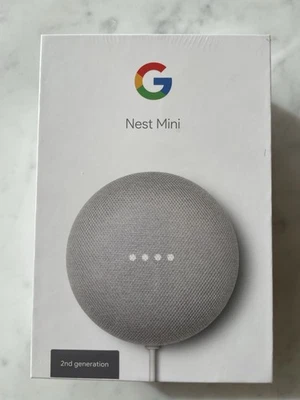 Google Nest Mini 2nd Generation Smart Speaker - Chalk - Brand New - SEALED BOX - Image 1 of 4