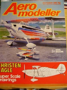 AEROMODELLER MODEL AIRCRAFT MAG OCT 1982 CHRISTEN EAGLE SUPER SCALE DRAWINGS - Picture 1 of 4