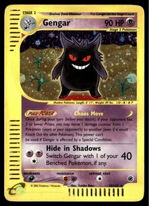 ✅ Pokemon Gengar 013/165 Expedición Base Set Holo Raro Lector Electrónico ✅ REMOLINO ✅ 2C5 ✅ - Imagen 1 de 4