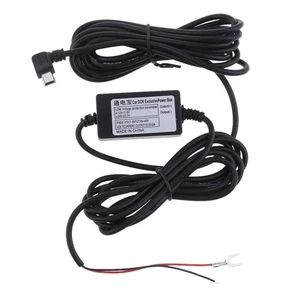Auto Dashcam Hardwire Kits 12/24V Bis 5V 1.5A Mini USB Rechtskrümmungskabel - Picture 1 of 3