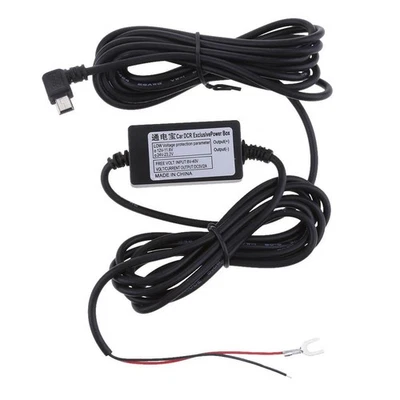 Auto Dashcam Hardwire Kits 12/24V Bis 5V 1.5A Mini USB Rechtskrümmungskabel - Image 1 of 3