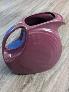 FiestaWare Disc Pitcher 7.25" Heather Purple Color Homer Laughlin Large Fiesta - Picture 1 of 17