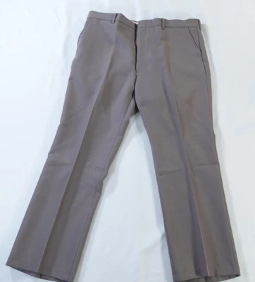 Pantalones de vestir Blair para hombre 40x30 topo Trevira poliéster frente plano hechos en EE. UU. Foto 1 de 4