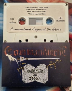 Commandment Engraved In Stone Cassette Speed Thrash Metal Demo Tape Gary IN Rare - Picture 1 of 5