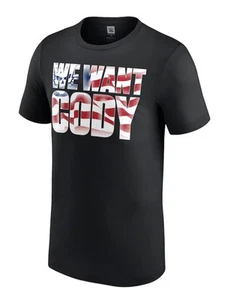 We want Cody Rhodes Large T-Shirt N.I.B. WWE Authentic American Nightmare NEW - Picture 1 of 3