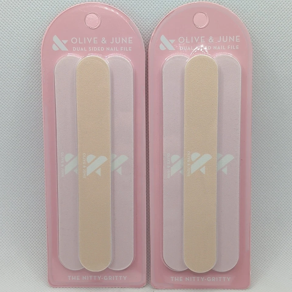 (2) Olive & June Nail File Pack  3 Dual-Sided Files - Image 1 of 1