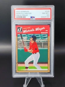 2023 Donruss Marcelo Mayer Press Proof 5/5 PSA 8.5 NM-MT+ Boston Red Sox - Picture 1 of 2
