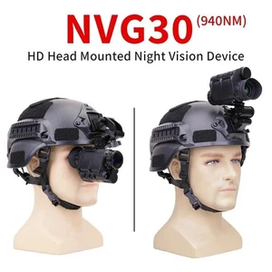 NVG30 Helmet Night Vision Monocular Wide View 40° 940nm WIFI Digital Starlight - Picture 1 of 21