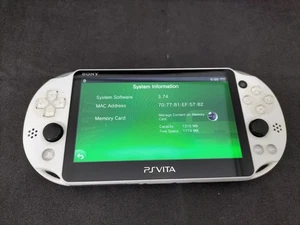 B404 Sony PS Vita PCH-2000 console White Handheld system fx - Picture 1 of 7