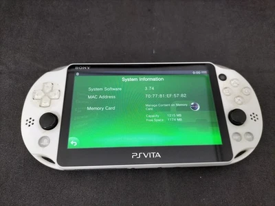 B404 Sony PS Vita PCH-2000 console White Handheld system fx - Image 1 of 4