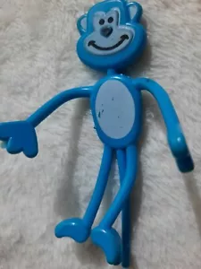Modellini 4" Blue Bendy Gomma Pieghevoli Plastica Pieghevoli Arredamento Scimmia - Foto 1 di 7