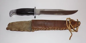 VINTAGE BUCK 120 GENERAL HUNTING KNIFE 1972-1986 BUCKSKIN SHEATH - Picture 1 of 12