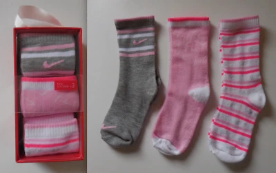 Nike CGG Socks Crew 3 PK Unisex Kids 5-7 Years Multicolor - Image 1 of 4