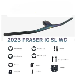 Manubrio integrato mountain bike in carbonio per fraser camaleonte per telaio scintille - Foto 1 di 33