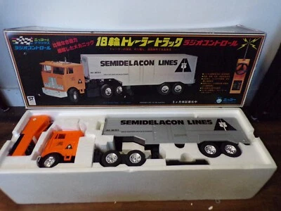 Vintage 70's Nikko Japan R/C Auto Transport 18 Wheels Semi Truck NMIB Shinsei - Image 1 of 4