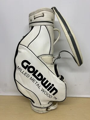 Sac personnel vintage rare GOLDWIN golf Tour / blanc - Photo 1/4