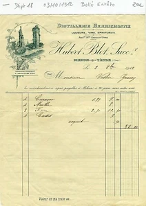 Dépt 18 - Mehun sur Yèvre - Belle Entête d'une Distillerie du 03/10/1912 A Voir! - Picture 1 of 1