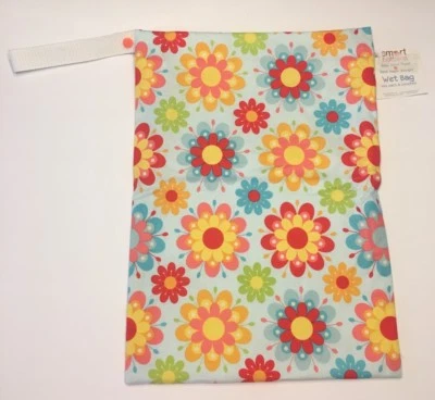 Smart Bottoms On The Go Wet Bag Floral Print 12" x 16" New - Image 1 of 4