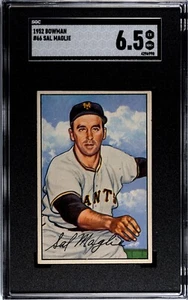 SGC 6.5 - 1952 Bowman # 66 Sal Maglie New York Giants - Picture 1 of 2