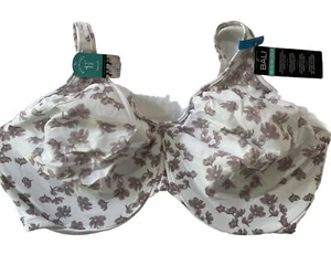 Bali Women's Passion for Comfort Minimizer Underwire Bra 40 DDD White Floral - Picture 1 of 7